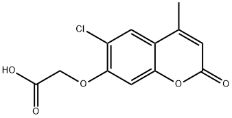 (6-CHLORO-4-METHYL-2-OXO-2H-CHROMEN-7-YLOXY)-ACETIC ACID Structural