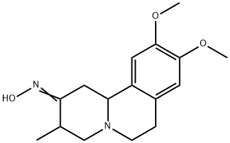 9,10-Dimethoxy-3-methyl-1,3,4,6,7,11b-hexahyrdo-2H-benzo(a)quinolizin- 2-one oxime Structural