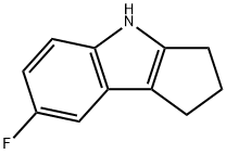 CYCLOPENT[B]INDOLE, 7-FLUORO-1,2,3,4-TETRAHYDRO- Structural