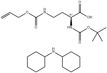 BOC-DAB(ALOC)-OH DCHA Structural