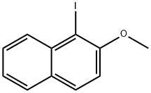 1-Iodo-2-methoxynaphthalene Structural