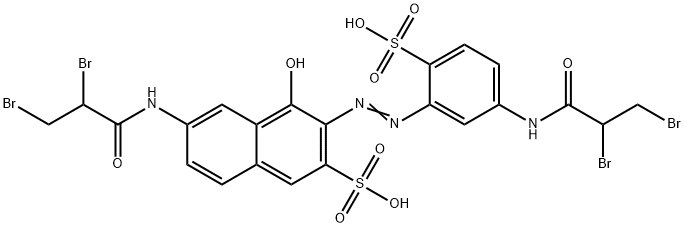 6-(2,3-dibromopropionamido)-3-[[5-(2,3-dibromopropionamido)-2-sulphophenyl]azo]-4-hydroxynaphthalene-2-sulphonic acid 