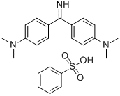 benzenesulphonic acid, compound with p,p'-carbonimidoylbis[N,N-dimethylaniline]  Structural