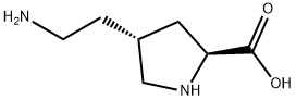 L-Proline, 4-(2-aminoethyl)-, (4R)- (9CI) Structural