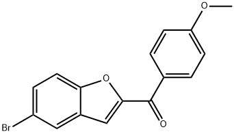 5-BROMO-2-(4-METHOXYBENZOYL)BENZOFURAN Structural