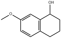 1-Hydroxy-7-Methoxy-1,2,3,4-tetrahydronaphthalene Structural