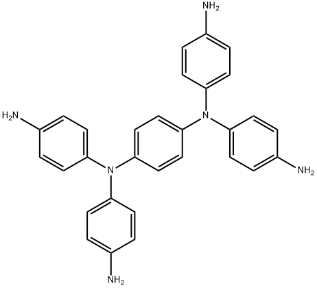 N,N,N',N'-Tetrakis(4-aminophenyl)-1,4-benzenediamine Structural