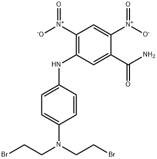 5-(p-(Bis(2-bromoethyl)amino)anilino)-2,4-dinitrobenzamide