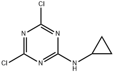 2-N-Cyclopropylamino-4,6-DichloroTriazine Structural