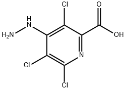 3,5,6-TRICHLORO-4-HYDRAZINO-PYRIDINE-2-CARBOXYLIC ACID Structural