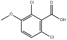 2,6-Dichloro-3-methoxybenzoic acid Structural