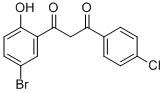 1-(5-BROMO-2-HYDROXYPHENYL)-3-(4-CHLOROPHENYL)-1,3-PROPANEDIONE Structural