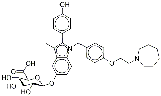 Bazedoxifene 5-β-D-Glucuronide Structural