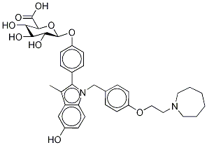 Bazedoxifene 4’-β-D-Glucuronide Structural