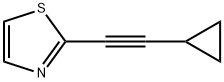 Thiazole, 2-(cyclopropylethynyl)- (9CI) Structural