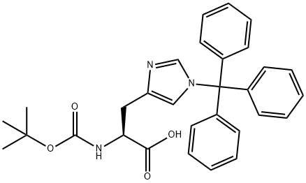 Boc-His(Trt)-OH Structural