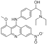 alpha-((Diethylamino)methyl)-p-((1-methoxy-6-nitro-9-acridinyl)amino)b enzyl alcohol