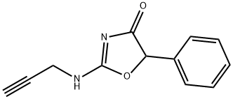 5-Phenyl-2-(2-propynylamino)-2-oxazolin-4-one Structural