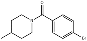 1-(4-bromobenzoyl)-4-methylpiperidine Structural