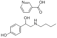 nicotinic acid, compound with alpha-[(butylamino)methyl]-p-hydroxybenzyl alcohol