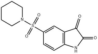 5-(PIPERIDIN-1-YLSULFONYL)-1H-INDOLE-2,3-DIONE Structural