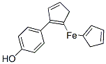 Iron, cyclopentadienyl((p-hydroxyphenyl)cyclopentadienyl)- (7CI) Structural