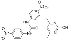 1,3-bis(4-nitrophenyl)urea-4,6-dimethylpyrimidin-2-ol (1:1),N,N'-BIS(4-NITROPHENYL)UREA COMPOUND WITH 4,6-DIMETHYL-2-PYRIMIDINONE