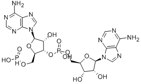 Adenosine, adenylyl-(3'->5')-, mono(hydrogen phosphonate) (ester) 