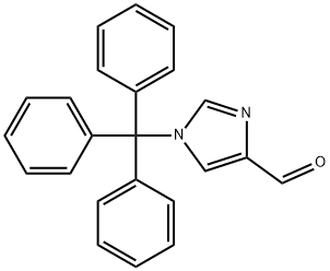 1-Tritylimidazole-4-carboxaldehyde Structural