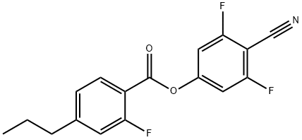 Benzoic acid, 2-fluoro-4-propyl-, 4-cyano-3,5-difluorophenyl ester Structural