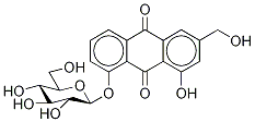 Aloe-eModin-8-O-β-D-glucopyranoside Structural