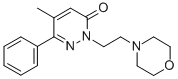 5-Methyl-2-(2-morpholinoethyl)-6-phenyl-3(2H)-pyridazinone Structural