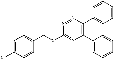 3-[(4-CHLOROBENZYL)SULFANYL]-5,6-DIPHENYL-1,2,4-TRIAZINE