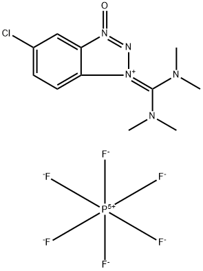 5-Chloro-1-[bis(dimethylamino)methylene]-1H-benzotriazolium 3-oxide hexafluorophosphate Structural Picture