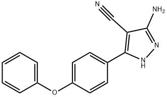 5-aMino-3-(4-phenoxyphenyl)-1H-pyrazole-4-carbonitrile Structural Picture