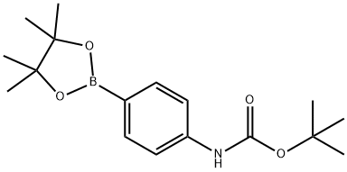 4-(N-Boc-amino)phenylboronic acid pinacol ester Structural