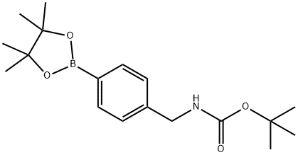 4-((N-BOC-AMINO)METHYL)PHENYLBORONIC ACID PINACOL ESTER Structural