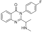 3-(4-FLUOROPHENYL)-2-(1-METHYLAMINOETHYL)-3H-QUINAZOLIN-4-ONE Structural