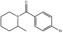 1-(4-bromobenzoyl)-2-methylpiperidine Structural