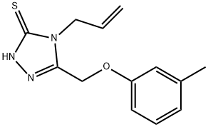 4-ALLYL-5-[(3-METHYLPHENOXY)METHYL]-4H-1,2,4-TRIAZOLE-3-THIOL Structural