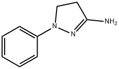 3-AMINO-4,5-DIHYDRO-1-PHENYLPYRAZOLE Structural