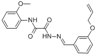 2-{2-[3-(allyloxy)benzylidene]hydrazino}-N-(2-methoxyphenyl)-2-oxoacetamide