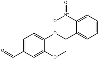 4-((2-NITROBENZYL)OXY)-3-METHOXYBENZALDEHYDE Structural