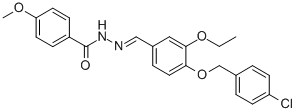 N'-{4-[(4-chlorobenzyl)oxy]-3-ethoxybenzylidene}-4-methoxybenzohydrazide