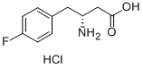 (R)-3-AMINO-4-(4-FLUOROPHENYL)BUTANOIC ACID HYDROCHLORIDE Structural