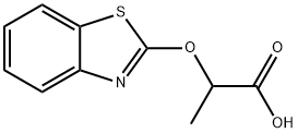Propanoic acid, 2-(2-benzothiazolyloxy)- (9CI) Structural