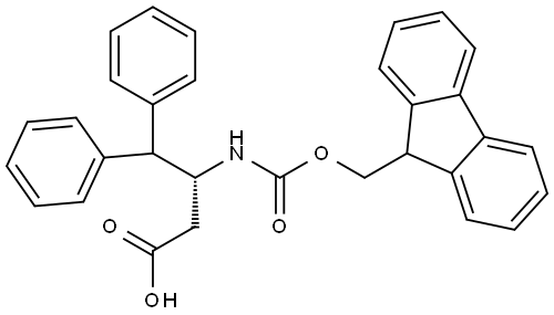 Fmoc-(R)-3-amino-4,4-diphenyl-butyric acid Structural