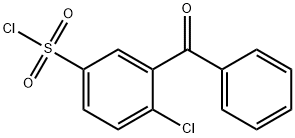 3-BENZOYL-4-CHLORO-BENZENESULFONYL CHLORIDE Structural