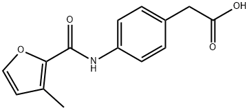 (4-[(3-METHYL-FURAN-2-CARBONYL)-AMINO]-PHENYL)-ACETIC ACID Structural