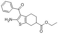 BENZO[B]THIOPHENE-6-CARBOXYLIC ACID, 2-AMINO-3-BENZOYL-4,5,6,7-TETRAHYDRO-, ETHYL ESTER Structural